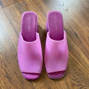 Jeffrey Campbell Peep Toe Mule Clogs 9